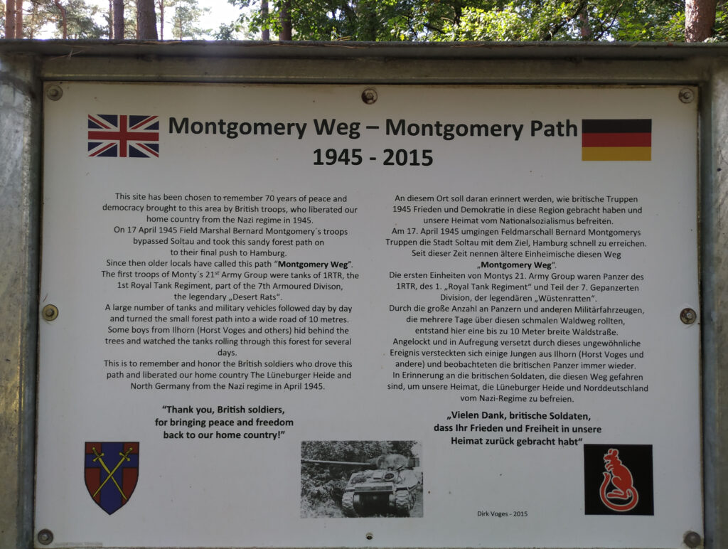 Informationstafel am Montgomery Weg
